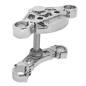 アレンネスメソッド クロームトリプルツリー (130-009) Arlen Ness Method Chrome Triple Trees (130-009) 【並行輸入品】｜カスタムパーツ WORLD倉庫