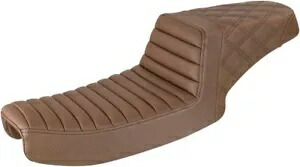 サドルメン ステップアップ ブラウン タックンロール/格子ステッチシート (891-04-176BR) Saddlemen Step-Up Brown Tuck-n-Roll/Lattice Stitch Seat (891-04-176BR) 【並行輸入品】
