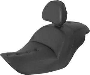 Saddlemen ロードソファ ピロートップ ブラック シート 運転席背もたれ付き (H23-20-181BR) Saddlemen Roadsofa Pillow Top Black Seat w/Driver Backrest (H23-20-181BR) 【並行輸入品】|カスタムパーツ WORLD倉庫
