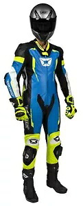 Cortech Sector Pro Air メンズ レザー オートバイ 1 ピース スーツ ブルー/ハイビズ Cortech Sector Pro Air Mens Leather Motorcycle 1-Pc Suit Blue/Hi-Vis 【並行輸入品】