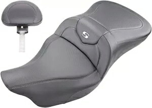 Saddlemen ロードソファ エクステンデッドリーチ カーボンシート 運転席背もたれ付き (808-07B-186BR) Saddlemen Roadsofa Extended Reach Carbon Seat w/Driver Backrest (808-07B-186BR) 【並行輸入品】
