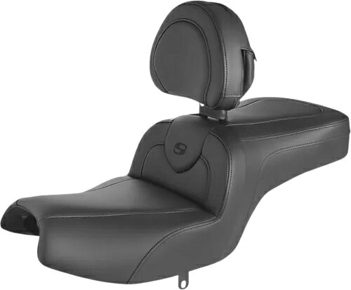 Saddlemen RoadSofa ブラックシート 運転席背もたれ付き (I20-06-187BR) Saddlemen RoadSofa Black Seat w/Driver Backrest (I20-06-187BR) 【並行輸入品】｜カスタムパーツ WORLD倉庫 123,200円