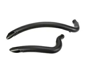 Bassani ラジアル スイーパー ブラック エキゾースト システム (ブラック ヒート シールド付き) (1X2FB) Bassani Radial Sweepers Black Exhaust System w/Black Heat Shields (1X2FB) 【並行輸入品】
