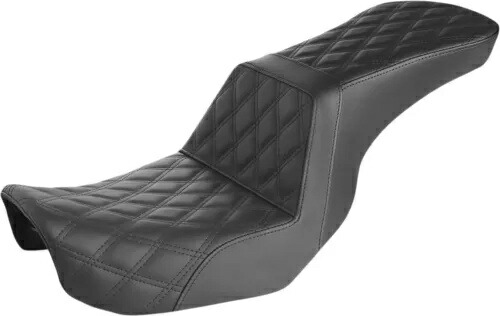 Saddlemen ステップアップ フル格子ステッチ ブラック シート 2006-2017 FXD ダイナ (806-04-195) Saddlemen Step-Up Full Lattice Stitch Black Seat 2006-2017 FXD Dyna (806-04-195) 【並行輸入品】