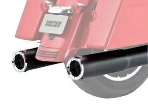 Vance & Hines 4-1/2 インチ高出力スリップオン マフラー マット ブラック セラミック (46463) Vance & Hines 4-1/2" Hi-Output Slip-On Mufflers Matte Black Ceramic (46463) 【並行輸入品】|カスタムパーツ WORLD倉庫