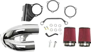 S&S クローム チューンド インダクション エア クリーナー キット (170-0636A) S&S Chrome Tuned Induction Air Cleaner Kit (170-0636A) 【並行輸入品】