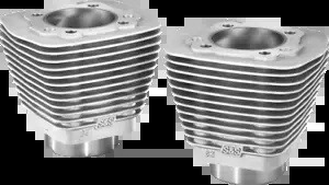 S&S Evo アルミシリンダー シルバー (91-7210) S&S Evo Aluminum Cylinders Silver (91-7210) 【並行輸入品】