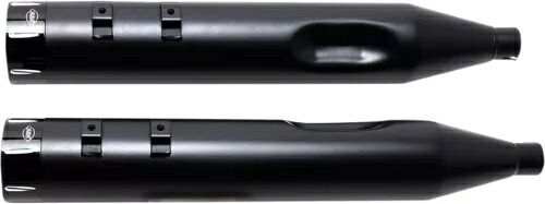 S&S デュアル ブラック MK45 スリップオン マフラー ブラック トレーサー エンド キャップ付き (550-0625) S&S Dual Black MK45 Slip-On Mufflers w/Black Tracer End Cap (550-0625) 【並行輸入品】