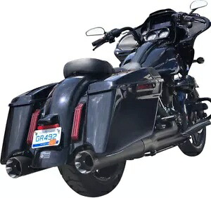 S&S アルミ ブラック 2-1 シャドウ パイプ マフラー (550-0830) S&S Aluminum Black 2-1 Shadow Pipe Muffler (550-0830) 【並行輸入品】