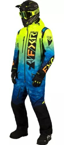 FXR ヘリウム断熱メンズ スノー モノスーツ ブルー/Hi-Vi フェード/インフェルノ FXR Helium Insulated Mens Snow Monosuit Blue/Hi-Vis Fade/Imferno 【並行輸入品】｜カスタムパーツ WORLD倉庫