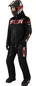 FXR マーベリック ライト メンズ スノー モノスーツ ブラック/レッド FXR Maverick Lite Mens Snow Monosuit Black/Red 【並行輸入品】
