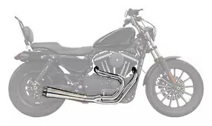 Bassani Road Rage Upswept Megaphone Chrome 2-into-1 エキゾースト システム (1X42R) Bassani Road Rage Upswept Megaphone Chrome 2-into-1 Exhaust System (1X42R) 【並行輸入品】