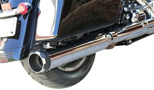 S&S デュアル クローム MK45 スリップオン マフラー、クローム スラスター エンド キャップ付き (550-0665) S&S Dual Chrome MK45 Slip-On Mufflers w/Chrome Thruster End Cap (550-0665) 【並行輸入品】