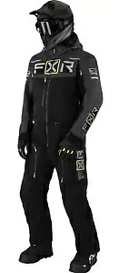 FXR マーベリック ライト メンズ スノー モノスーツ ブラック/チャコール/ハイビズ FXR Maverick Lite Mens Snow Monosuit Black/Charcoal/Hi-Vis 【並行輸入品】