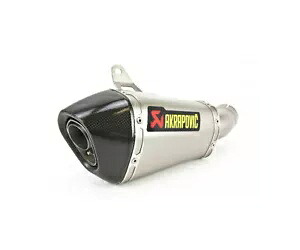 アクラポビッチ チタン トライアングル スリップオン マフラー スラッシュカットキャップ付き (S-K10SO7T-HASZ) Akrapovic Titanium Triangle Slip-On Muffler w/Slash-Cut Cap (S-K10SO7T-HASZ) 【並行輸入品】