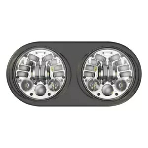 JW スピーカー ロード グライド 5.75 インチ デュアル アダプティブ 2 LED クローム ヘッドライト (0555141) JW Speaker Road Glide 5.75\