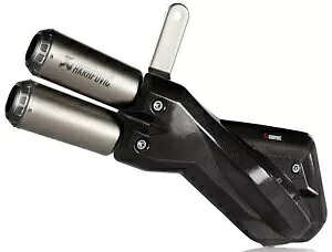 アクラポビッチ チタン ストレートカット デュアル スリップオン マフラー (S-D9SO14-HIFFT) Akrapovic Titanium Straight-Cut Dual Slip-On Mufflers (S-D9SO14-HIFFT) 【並行輸入品】｜カスタムパーツ WORLD倉庫