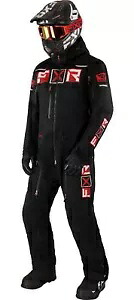 FXR Maverick FAST メンズ インサレーテッド スノー モノスーツ ブラック/レッド FXR Maverick FAST Mens Insulated Snow Monosuit Black/Red 【並行輸入品】