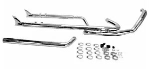 コブラ スピードスター デュアル クローム フィッシュテール チップ エキゾースト システム (6975) Cobra Speedster Dual Chrome Fishtail Tip Exhaust System (6975) 【並行輸入品】