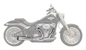 Bassani ロード レイジ ショート 15.5 インチ メガホン クローム 2-into-1 エキゾースト システム (1S94R) Bassani Road Rage Short 15.5\
