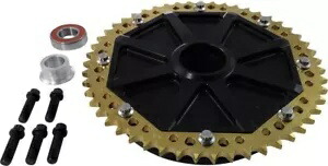 アロイアート Gen 2 チェーン クッシュ ドライブ ブラック/ゴールド 51 歯変換キット (G2UCC51-12) Alloy Art Gen 2 Chain Cush Drive Black/Gold 51 Tooth Conversion Kit (G2UCC51-12) 【並行輸入品】