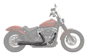 Bassani ロード レイジ ショート 15.5 インチ メガホン ブラック 2-into-1 エキゾースト システム (1S72RB) Bassani Road Rage Short 15.5\
