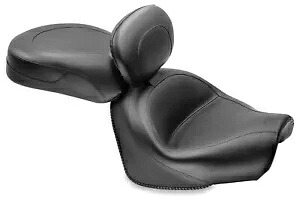 マスタング 2 ピース ワイド ツーリング シート 運転席バックレスト付き ヴィンテージ (79571) Mustang 2-Piece Wide Touring Seat w/Driver Backrest Vintage (79571) 【並行輸入品】