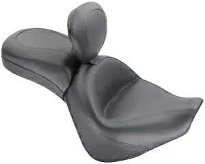 マスタング 2 ピース ワイド ツーリング シート 運転席バックレスト付き ヴィンテージ (79477) Mustang 2-Piece Wide Touring Seat w/Driver Backrest Vintage (79477) 【並行輸入品】