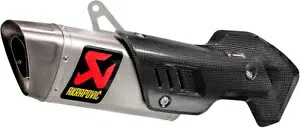 アクラポビッチ チタン トライアングル スリップオン マフラー スラッシュカットキャップ付き (S-D12SO9-HAPT) Akrapovic Titanium Triangle Slip-On Muffler w/Slash-Cut Cap (S-D12SO9-HAPT) 【並行輸入品】