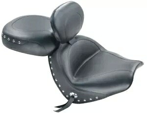 マスタング 2 ピース ワイド ツーリング シート 運転席背もたれスタッド付き (79476) Mustang 2-Piece Wide Touring Seat w/Driver Backrest Studded (79476) 【並行輸入品】