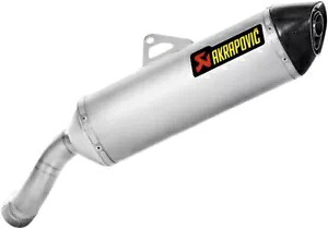 アクラポビッチ チタン スラッシュカット スリップオン マフラー (S-B12SO9-HRT) Akrapovic Titanium Slash-Cut Slip-On Muffler (S-B12SO9-HRT) 【並行輸入品】