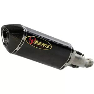 アクラポビッチ カーボントライアングルスリップオンマフラー スラッシュカットキャップ付 (S-A10SO6-ZC) Akrapovic Carbon Triangle Slip-On Muffler w/Slash-Cut Cap (S-A10SO6-ZC) 【並行輸入品】