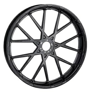 Arlen Ness 21 インチ x 3.5 インチ プロクロス鍛造ブラック フロント ホイール (71-573) Arlen Ness 21\