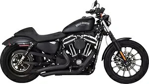 Vance & Hines ブラック ビッグ ラジアス 2-into-2 エキゾースト システム (46367) Vance & Hines Black Big Radius 2-into-2 Exhaust System (46367) 【並行輸入品】