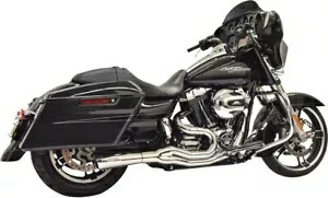 Bassani Road Rage II 4 インチ クローム 2-into-1 エキゾースト システム (1F61C) Bassani Road Rage II 4\