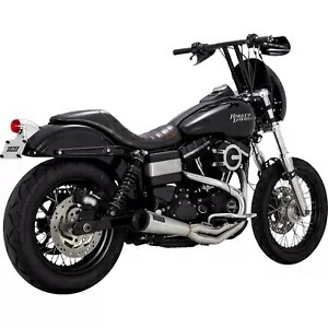 Vance & Hines アップスイープ ブラッシュステンレス 2-into-1 排気システム (27635) Vance & Hines Upsweep Brushed Stainless 2-into-1 Exhaust System (27635) 【並行輸入品】