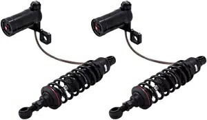 Progressive 990 シリーズ ブラック 12 インチ リアショック (リモートリザーバー付き) (990-2001) Progressive 990 Series Black 12" Rear Shocks w/Remote Reservoir (990-2001) 【並行輸入品】|カスタムパーツ WORLD倉庫