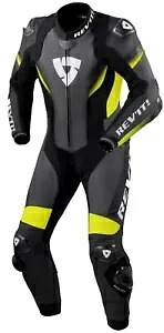 Rev'It Control メンズ レザー オートバイ 1 ピース スーツ ブラック/ネオン イエロー Rev'It Control Mens Leather Motorcycle 1-pc Suit Black/Neon Yellow 【並行輸入品】|カスタムパーツ WORLD倉庫