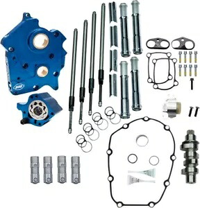 S&S 475C 水冷チェーンドライブカムチェストキット (プッシュロッドチューブ付き) (310-1000B) S&S 475C Water Cooled Chain Drive Cam Chest Kit w/Pushrod Tubes (310-1000B) 【並行輸入品】