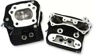 S&S ブラック 76cc 標準圧縮パフォーマンス シリンダー ヘッド (106-6064) S&S Black 76cc Standard Compression Performance Cylinder Heads (106-6064) 【並行輸入品】