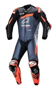 Alpinestars GP Plus V4 メンズ レザー オートバイ 1 ピース スーツ ブラック/レッド/ブルー Alpinestars GP Plus V4 Mens Leather Motorcycle 1-pc Suit Black/Red/Blue 【並行輸入品】
