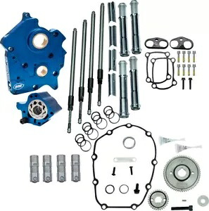 S&S カムチェストキット ギアドライブ 水冷クロームプッシュロッド M8 (310-1261) S&S Cam Chest Kit Gear Drive Water Cooled Chrome Pushrods M8 (310-1261) 【並行輸入品】
