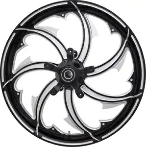 Coastal Moto 18 インチ x 5.5 インチ Fury Moto ブラック カット リア ホイール (FRY-185-BC-ABST) Coastal Moto 18\