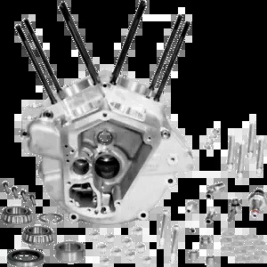S&S スーパーストック エンジンケース シルバー ビッグボア (31-0001) S&S Super Stock Engine Cases Silver Big Bore (31-0001) 【並行輸入品】