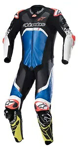 Alpinestars GP Tech V4 メンズ オートバイ 1 ピース スーツ ブラック/ブルー/フロー イエロー Alpinestars GP Tech V4 Mens Motorcycle 1-Pc Suit Black/Blue/Flo Yellow 【並行輸入品】