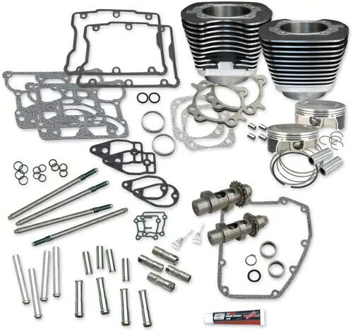 S&S 106 インチ ビッグボア ブラック シリンダー ホット セットアップ パフォーマンス キット (900-0354) S&S 106\