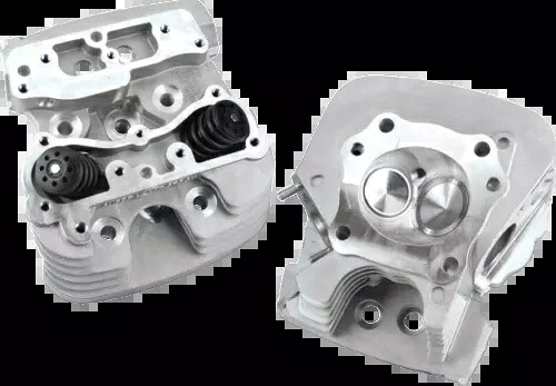 S&S S.ストック シリンダーヘッド シルバー 79cc (106-3227) S&S S. Stock Cylinder Heads Silver 79cc (106-3227) 【並行輸入品】