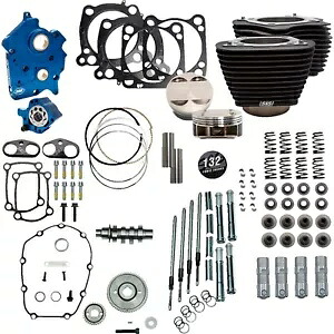 S&S 132 インチ CI 油冷ギア ドライブ パワー パッケージ パフォーマンス キット (310-1234) S&S 132\