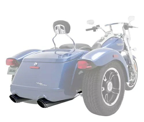 Vance & Hines 4 インチ ツイン スラッシュ トライク クローム スリップオン マフラー (16798) Vance & Hines 4\