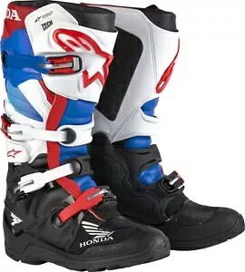 アルパインスターズ ホンダ テック 7 ドライスター メンズ MX オフロード ブーツ ブラック/ホワイト/ブルー Alpinestars Honda Tech 7 Drystar Mens MX Offroad Boots Black/White/Blue 【並行輸入品】